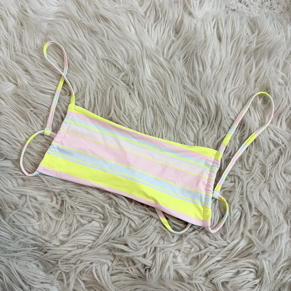 Frankie’s Bikinis Kailyn Summer Stripe Bikini Top, XS